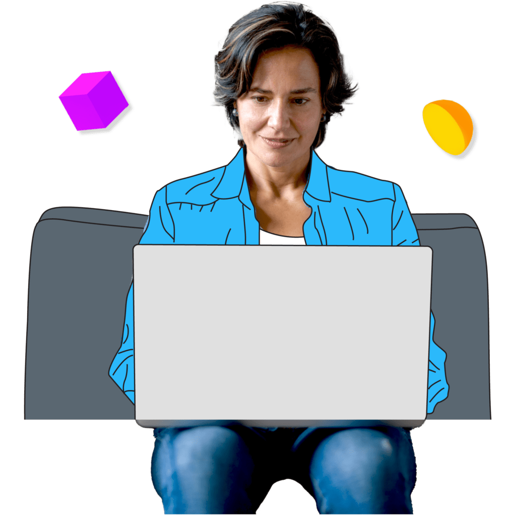 woman at laptop